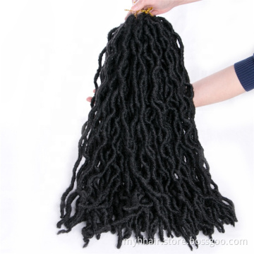 Faux Locs Curly 20 inch 24 roots/pack,Afro Locs twist Ombre Synthetic Braiding Hair extensions Crochet Braids